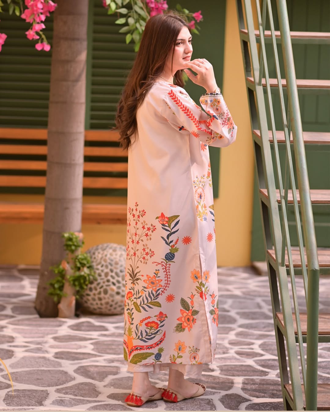 2Piece Printed FF-412  lawn