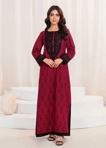 Lawn Embroidered 2Piece Stitched FF-384 (RED)
