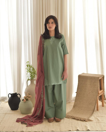Lawn Embroidered 3Piece Stitched FF - 416