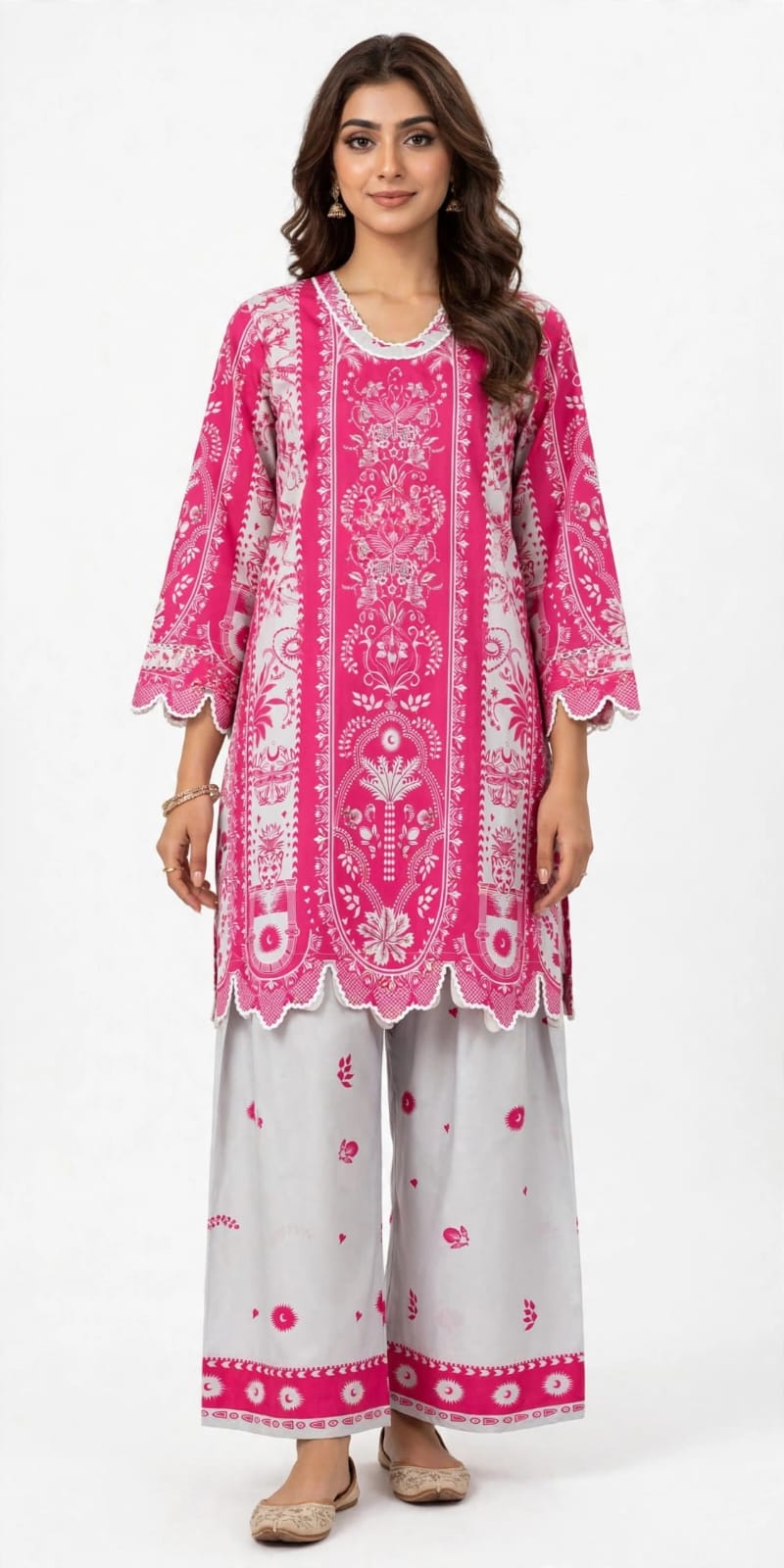 Crepe Silk Stitched 2Piece FF-393