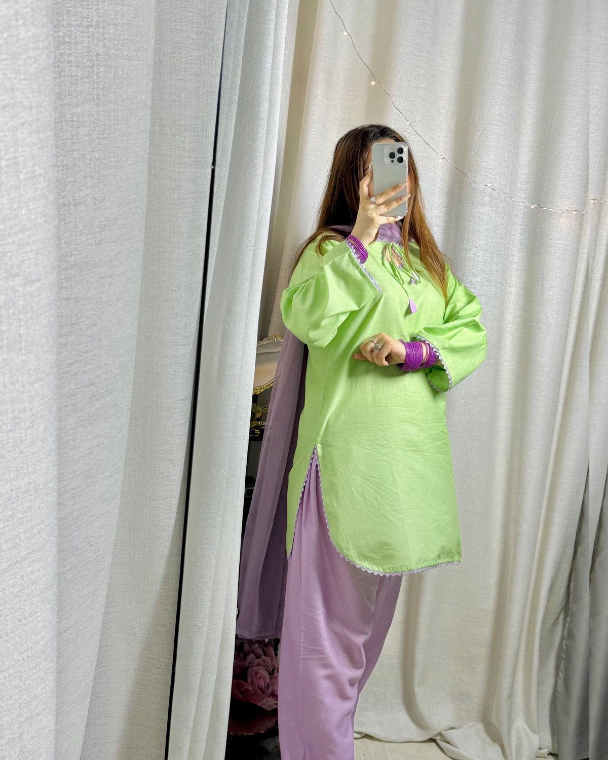 Lawn Embroidered Stitched 3Piece FF - 377